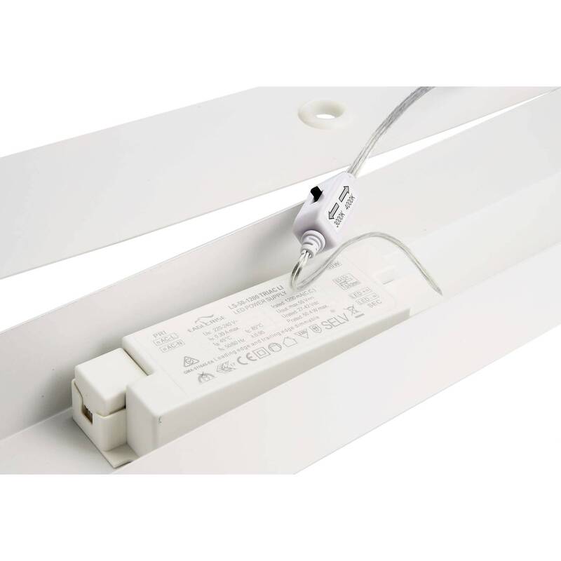 Deko-Light Pendelleuchte Hängeleuchte LED weiß eckig Dip-Switch dimmbar - 4042943174338