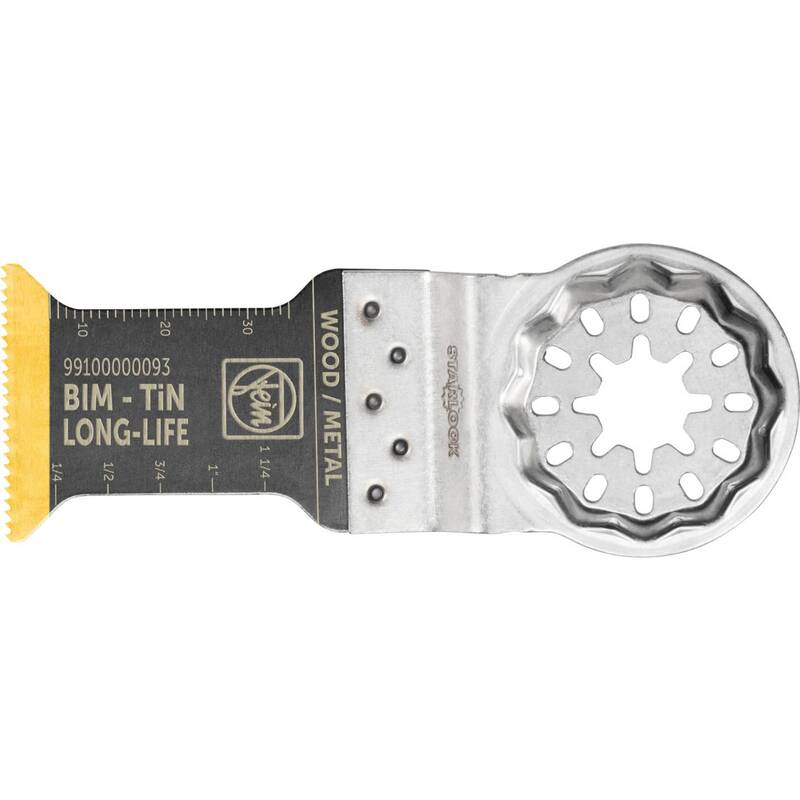 Fein Sägeblatt E-Cut Bimetall titanbeschichtet für Holz Starlock 35x50mm 3 Stück - 4014586913537