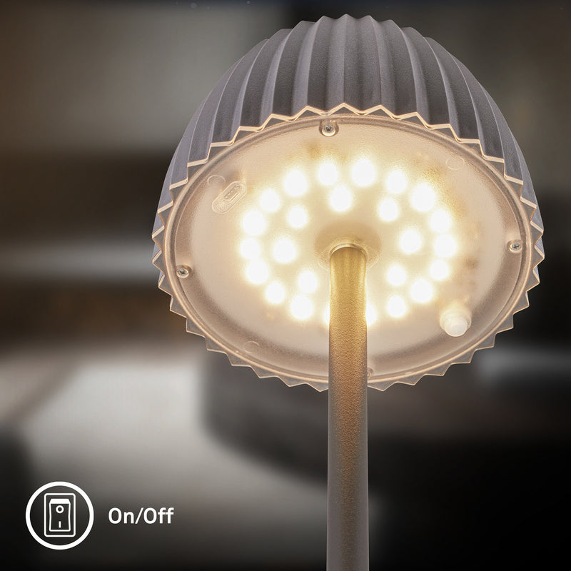 Briloner LED-Stehlampe Loca anthrazit 123 cm dimmbar USB 7,5 W 800 lm - 4002707485698