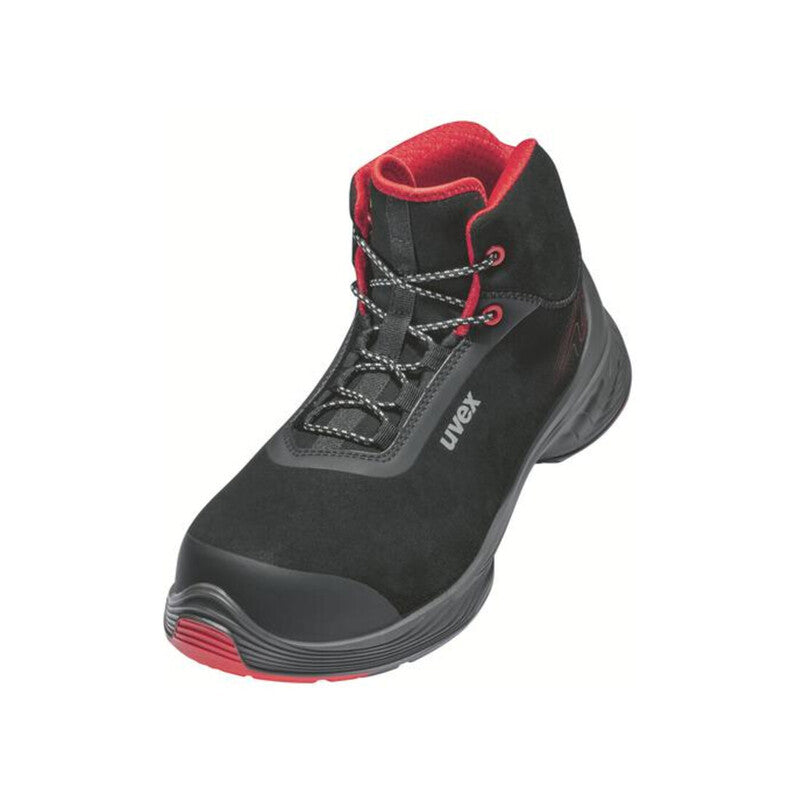 Uvex Stiefel Sicherheitsschuh G2 S3 Herren Damen Weite 14 Gr. 41 schwarz rot - 4031101837574