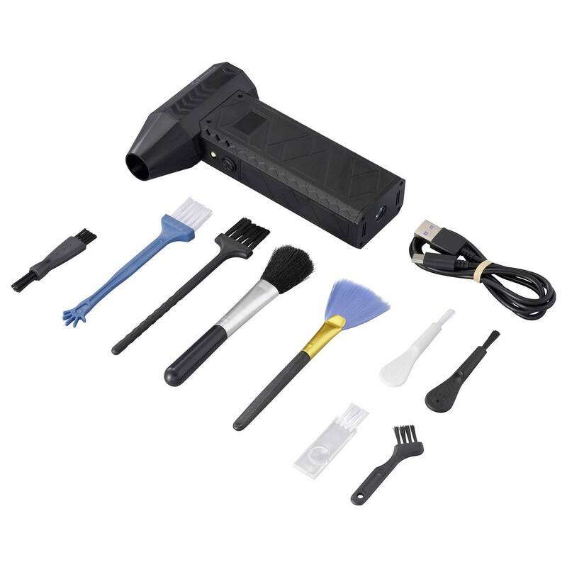 Renkf Elektro Staubbläser Druckluftreiniger Reinigungsset Schwarz Staubentferner - 4064161476865