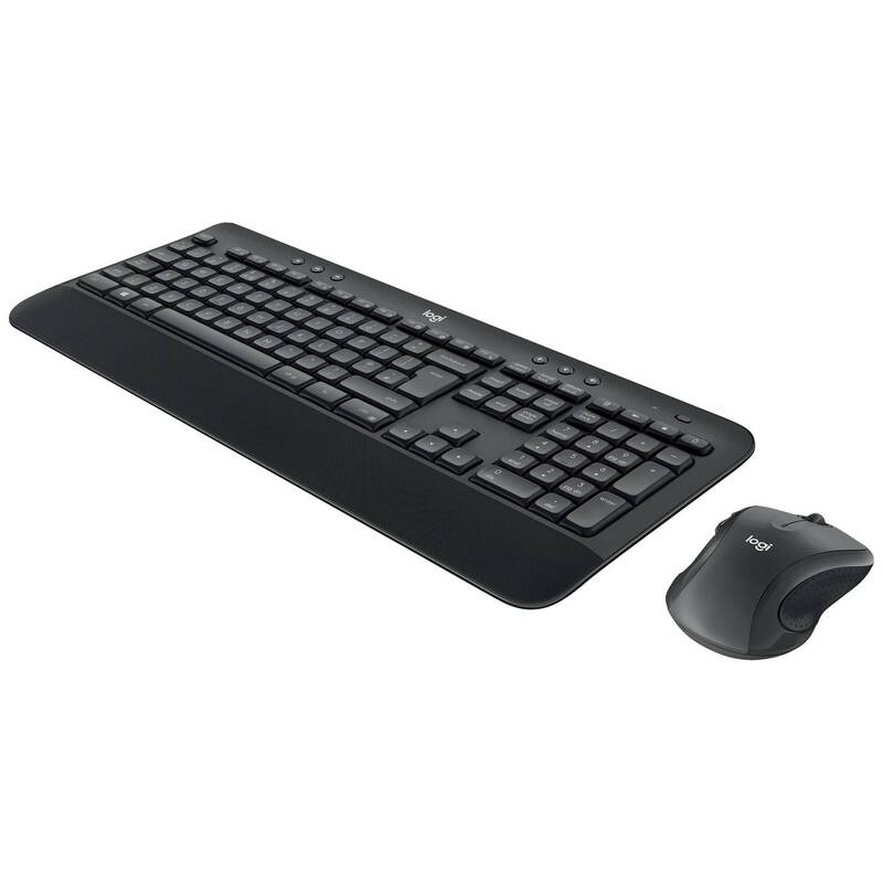 Logitech MK545 Advanced Funk Tastatur Maus-Set Ergonomisch QWERTZ Schwarz - 5099206079359