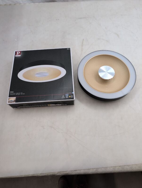 Paulmann Deckenleuchte Volea LED dimmbar schwarz gold IP44 Ø32cm Lampe Leuchte - 4000870711781