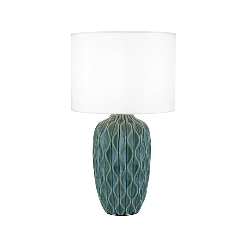 Tischlampe Tortuga grün/weiß E27 Leuchte Lampe 40W Höhe 49,5cm Ø28cm IP20 - 9003090277902