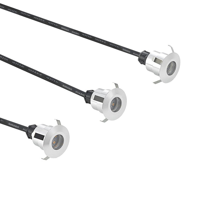 Lindby Bodeneinbaulampe Einbaustrahler LED Lampe Set rund aluminium warmweiß854 - 4251096596854