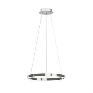 B-Ware Lucande Pendelleuchte Hängelampe LED chrom dimmbar warmweiß Acryl Metall 50 cm