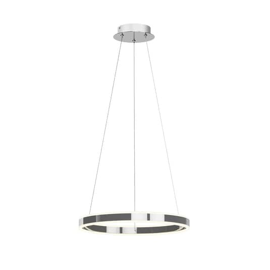 Lucande Pendelleuchte Hängelampe LED chrom dimmbar warmweiß Acryl Metall 50 cm - 4251096550238