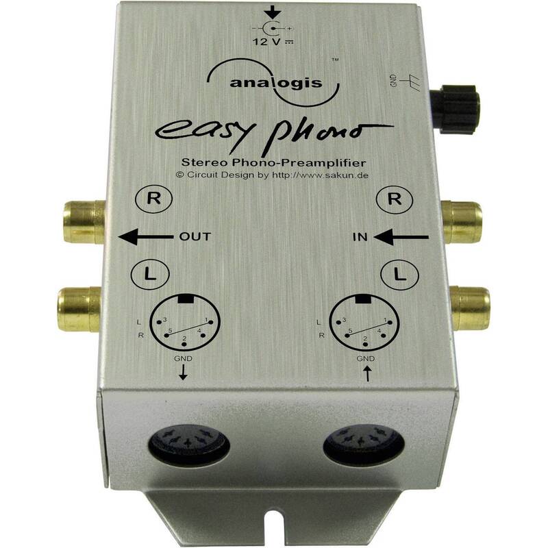 EASY PHONO Entzerrer Vorverstärker Analogis Silber 1 Eingang 18-20000 Hz - 4250013760309