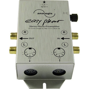 B-Ware EASY PHONO Entzerrer Vorverstärker Analogis Silber 1 Eingang 18-20000 Hz