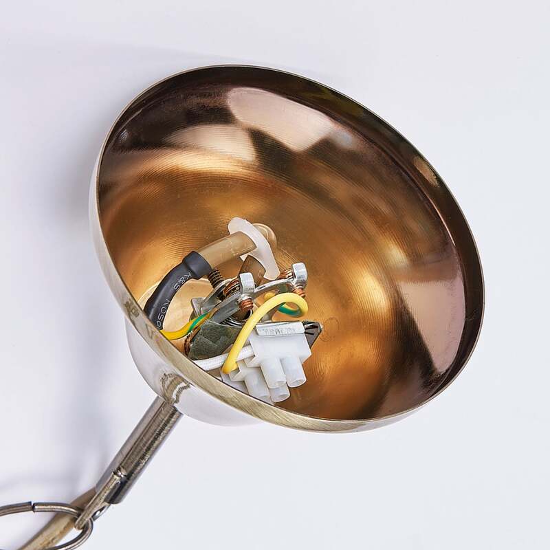 Lindby Kronleuchter Hängeleuchte Marnia LED 8-flg dimmbar altmessing Ø53cm 150cm - 4251096524147