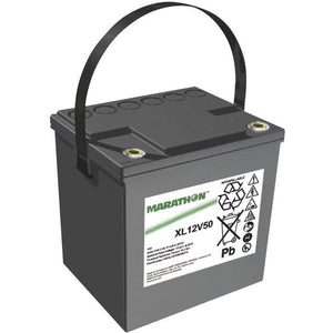 B-Ware GNB Marathon Blei Vlies Akku XL12V50 Bleiakku Wartungsfrei 220x219x172 mm M6 12V