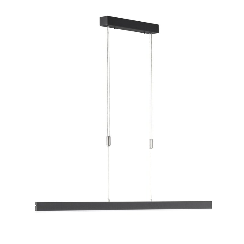 Schöner Wohnen Hängelampe Pendelleuchte LED dimmbar sandschwarz Aluminium Acryl - 4052231600234