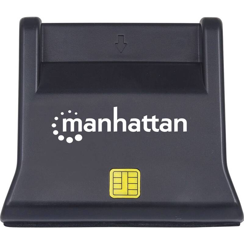 Manhattan Chipkartenleser USB-Smartcard SIM Kartenlesegerät kompakt Lesegerät - 0766623102025