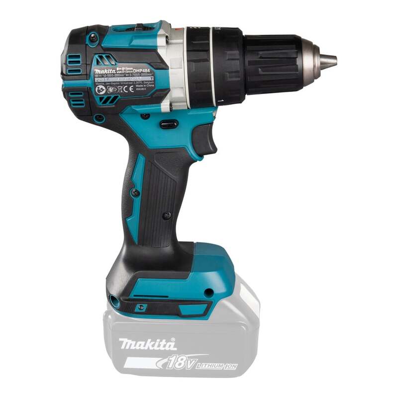 Makita Akku-Schlagbohrschrauber DHP484Z Bohrschrauber 18V 54Nm schwarz kompakt - 0088381826105