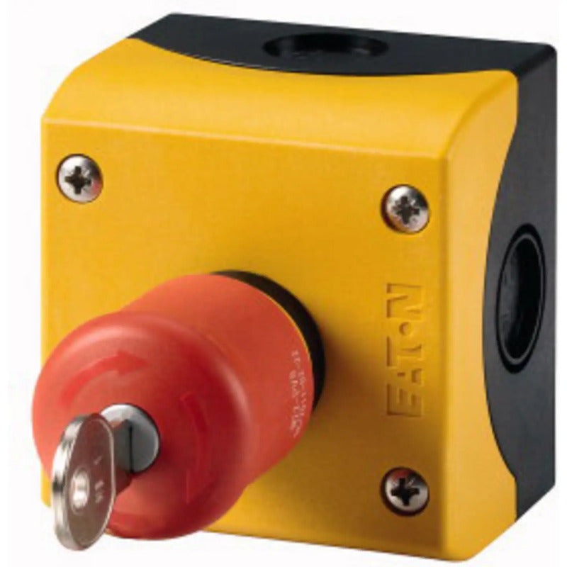 Eaton Not-Aus-Schlüsseltaster M22-PVS/KC11/IY Sicherheitsgerät Gelb Rot Ø38mm - 4015082165239