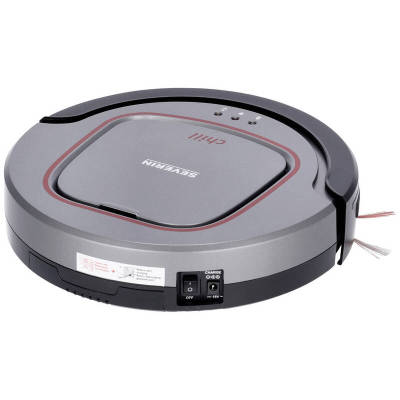 Severin Saugroboter Chill Grau Rot Schwarz extra leise Staubsauger Sauger - 4008146016400