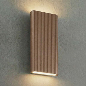 B-Ware Lucande Außenwandleuchte LED Gartenleuchte Raija CCT dunkelbraun 40cm IP54