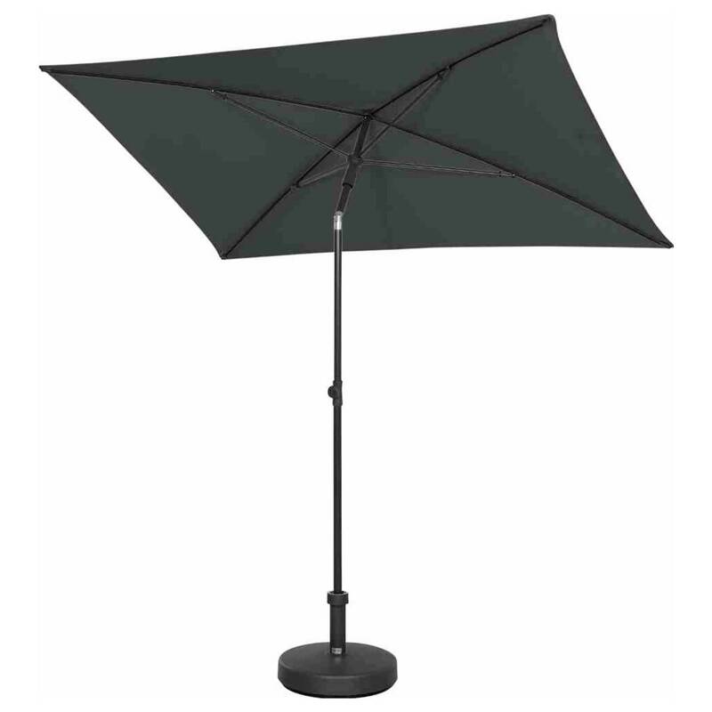 Siena Garden Gartenschirm Mittelstockschirm grau knickbar UPF 50+ 210x140cm - 4055938415743