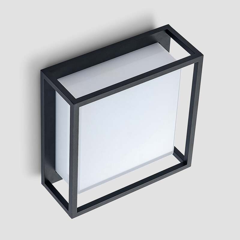 Lucande Außenwandleuchte Ilirian LED Gartenleuchte anthrazit 25cm IP54 3000K - 4251096580174