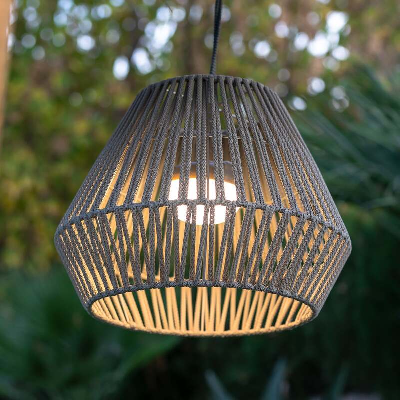 Newgarden Conta LED-Akku-Hängelampe taupe Deckenlampe Deckenleuchte Lampe Spot - 8435578509419
