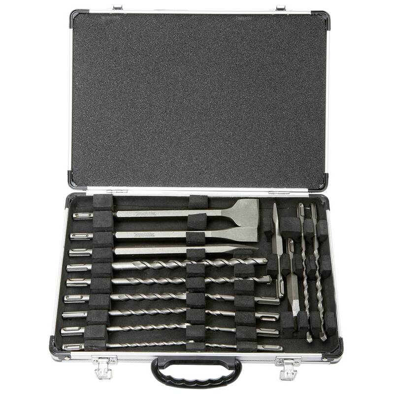 Makita D-42444 Hammer Drill Bit Set SDS-Plus 17-Piece Durable Kit - 0088381404907
