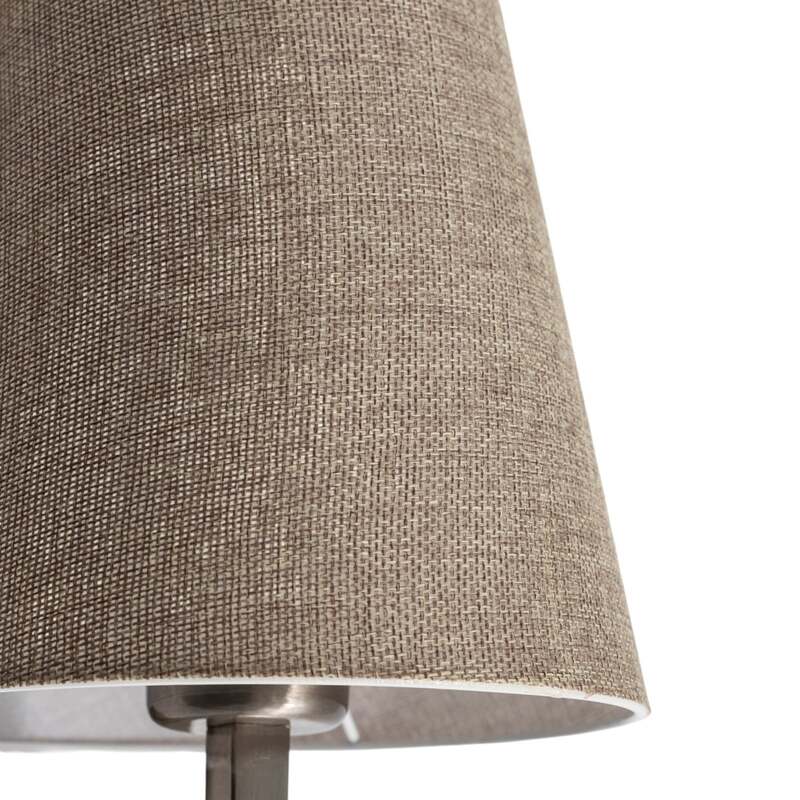 Wandleuchte Profil gold creme LED Wandlampe dimmbar Metall Textil Höhe 30cm - 8684283481408