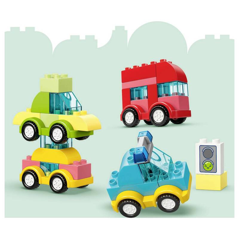 LEGO DUPLO Set Bausteine Spielzeugauto Fahrzeuge 42 Teile Hubschrauber LKW 10474 - 5702018056547