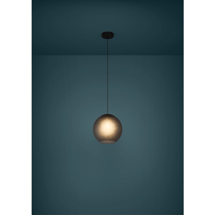 Eglo Pendelleuchte Hängeleuchte Glas grau matt Arangona Wohnzimmer Esszimmer - 9008606240951