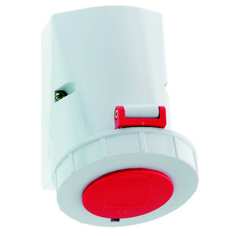 Bals Elektrotechnik CEE Wandsteckdose 16A 5polig IP67 Aufputz rot 400V 1 St. - 4024941011433