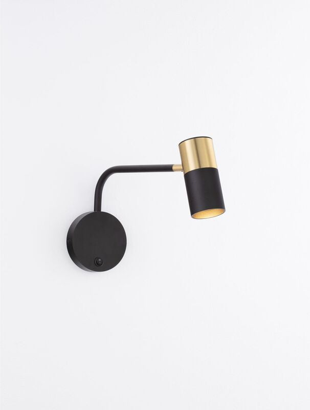 Nova Luce Wandleuchte Wandlampe PONGO GU10 LED Schwarz dimmbar Beleuchtung Lampe - 5212017441744