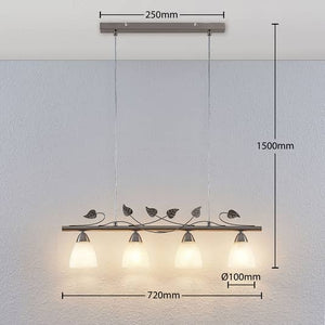 B-Ware Lindby Yannie Balkenpendelleuchte Deckenlampe Hängeleuchte Deckenlampe E14