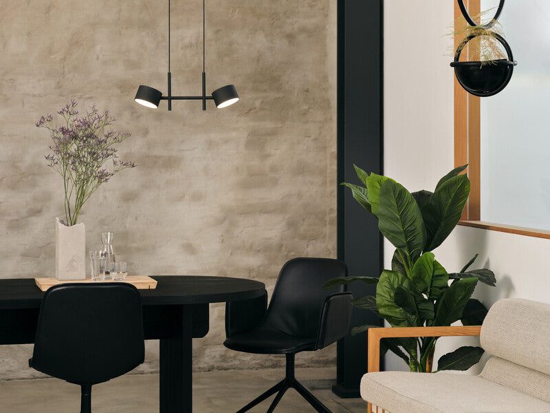 OSRAM Pendelleuchte Hängelampe Decor Kyoto 2XPendant LED dimmbar schwarz 1500mm - 4058075846609