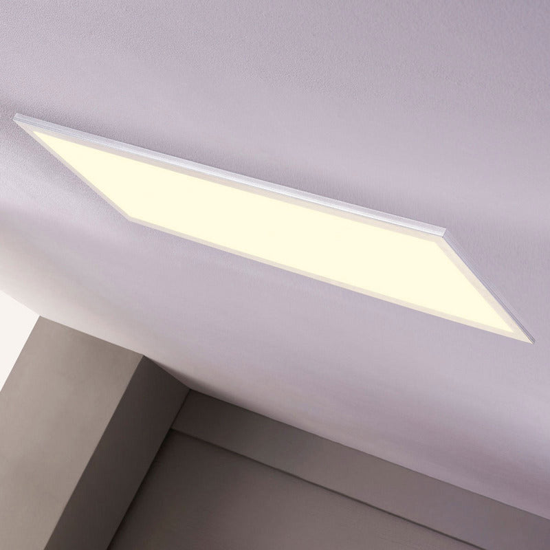 LED Panel Deckenleuchte Lichtspender Lindby Livel CCT Fernbedienung Silber Alu 1 - 4251096528435