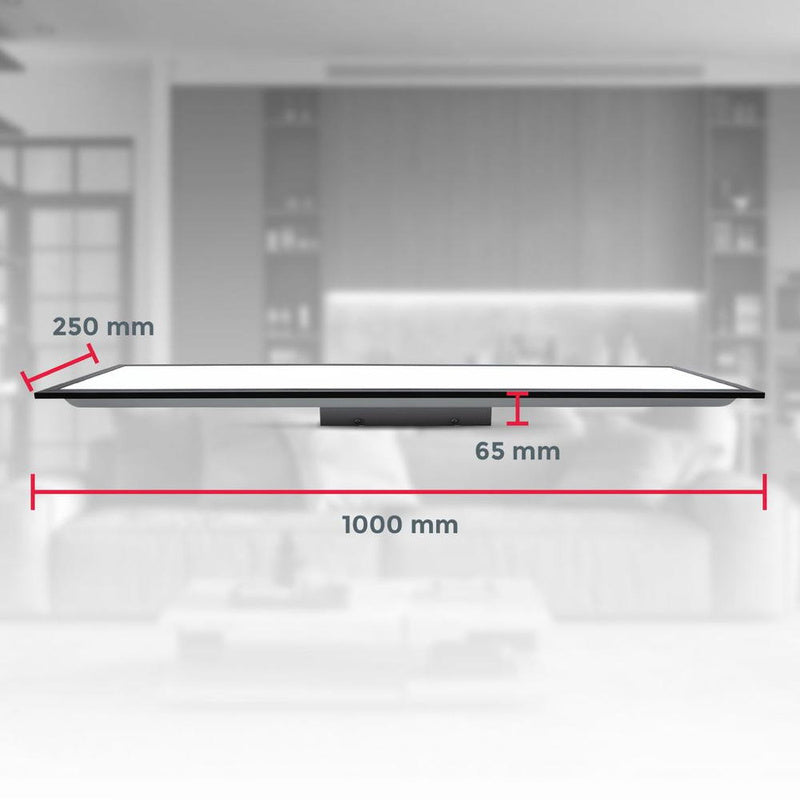 LED Deckenpanel in Schwarz 24W 2200lm - 4057722008469