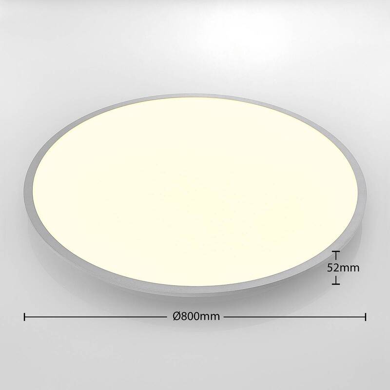 Lindby Deckenlampe Deckenleuchte LED Lampe Narima silber Fernbedienung dimm222 - 4251096579741