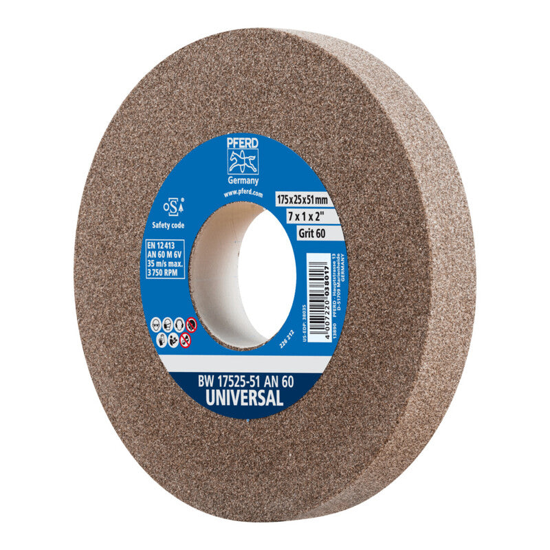 PFERD Schleifbockscheibe Schleifscheibe Universal Gusseisen Edelstahl Ø175x25mm - 4007220038017