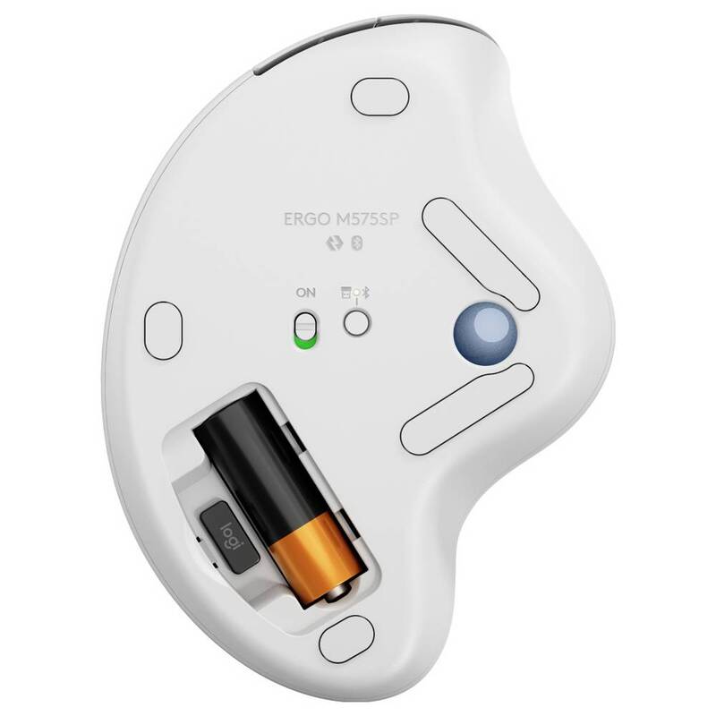Logitech ERGO M575S Trackball Maus ergonomisch Bluetooth präzise - 5099206111615