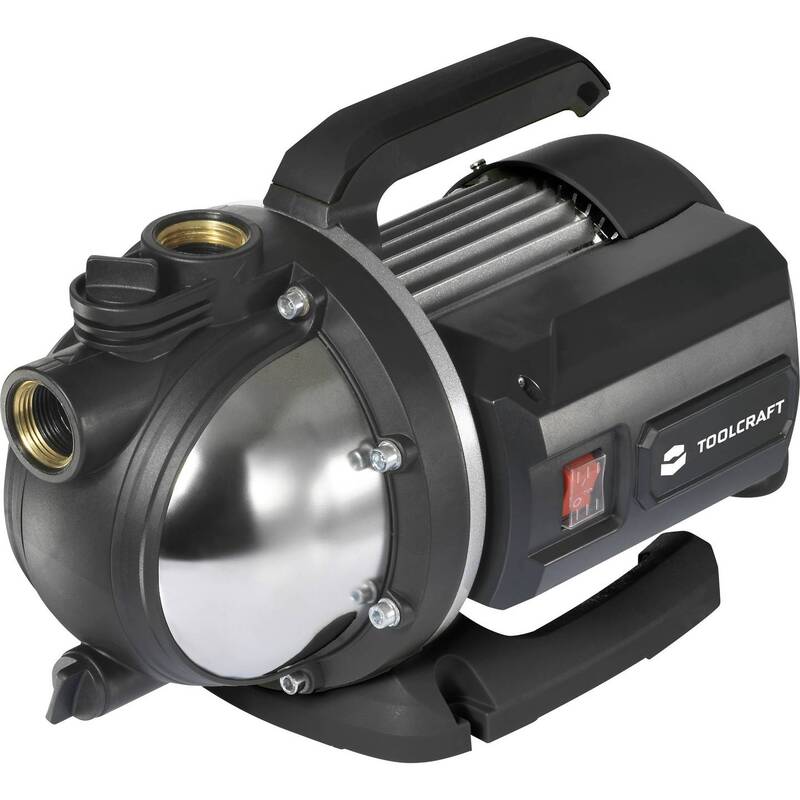 Toolcraft Gartenpumpe Wasserpumpe 7000l/h 48m Druckpumpe IPX4 1100W kompakt - 4064161478548