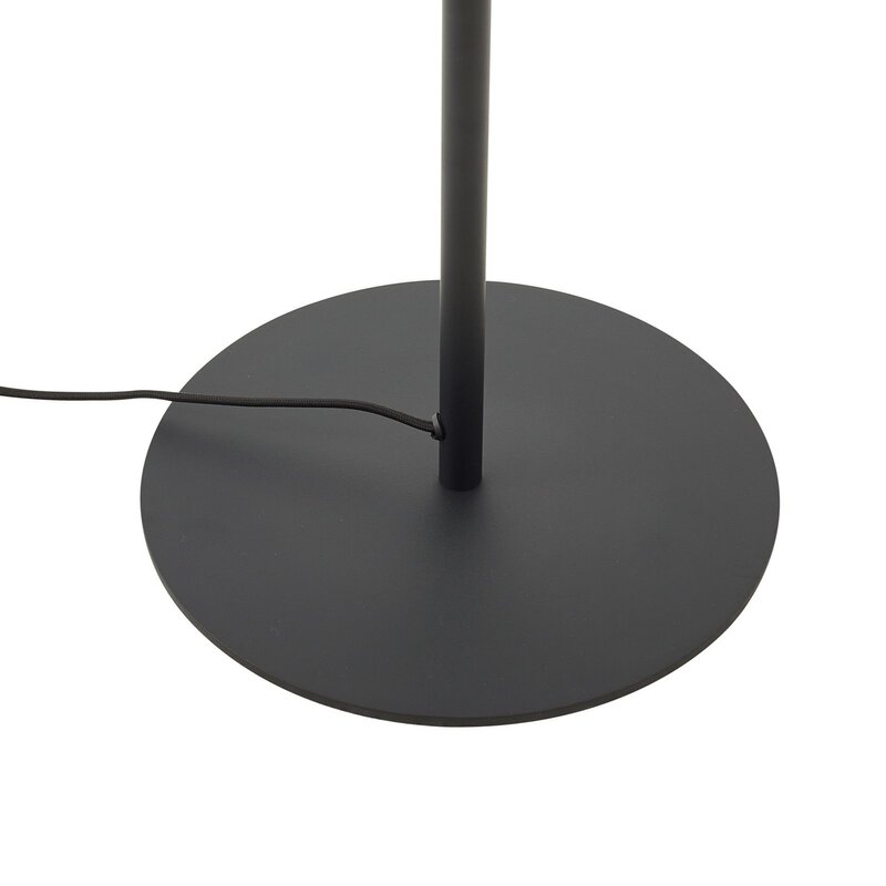 Lindby Stehleuchte Lelia LED Lampe Stehlampe Leuchte grau 150cm Glas Metall - 4251911798708