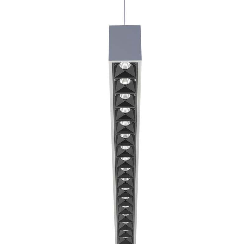 Arcchio Pendelleuchte Hängeleuchte LED Büroleuchte silber Kunststoff Aluminium d - 4251096540246