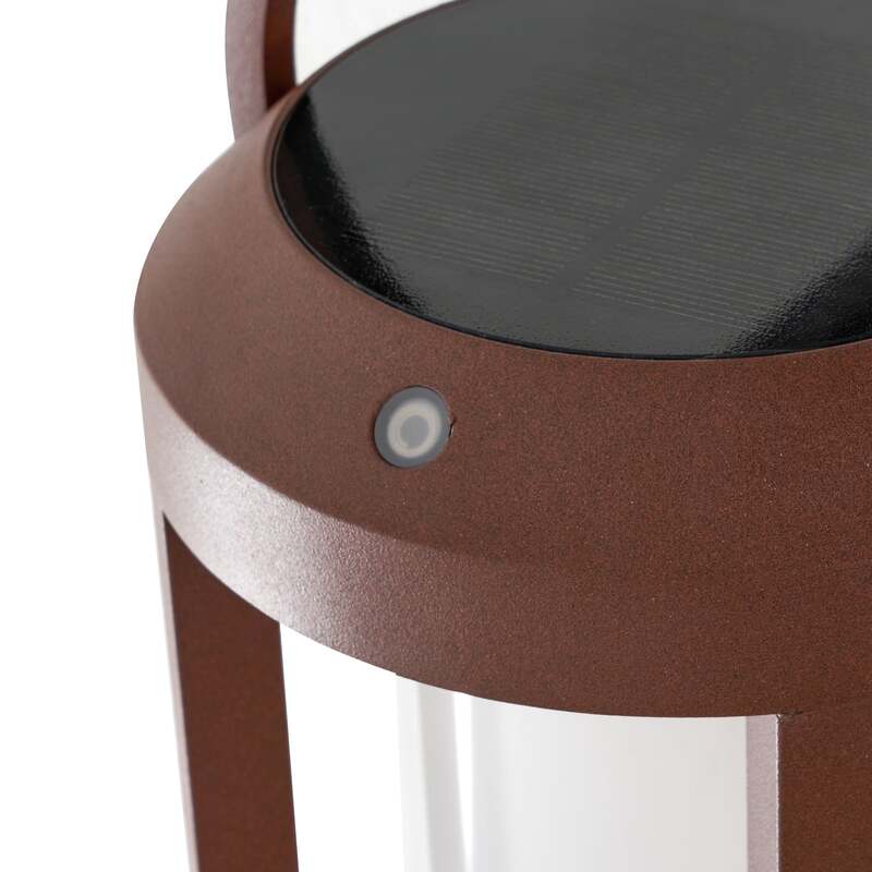 Lucande Wandleuchte Außen LED Solar Tilena dimmbar rost Aluminium 41,5cm - 4251911777147