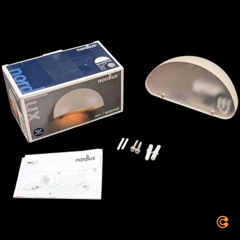 Nordlux Scorpius Außenwandleuchte sandfarben Metall E14 IP33 20x20x10 cm - 5704924010521