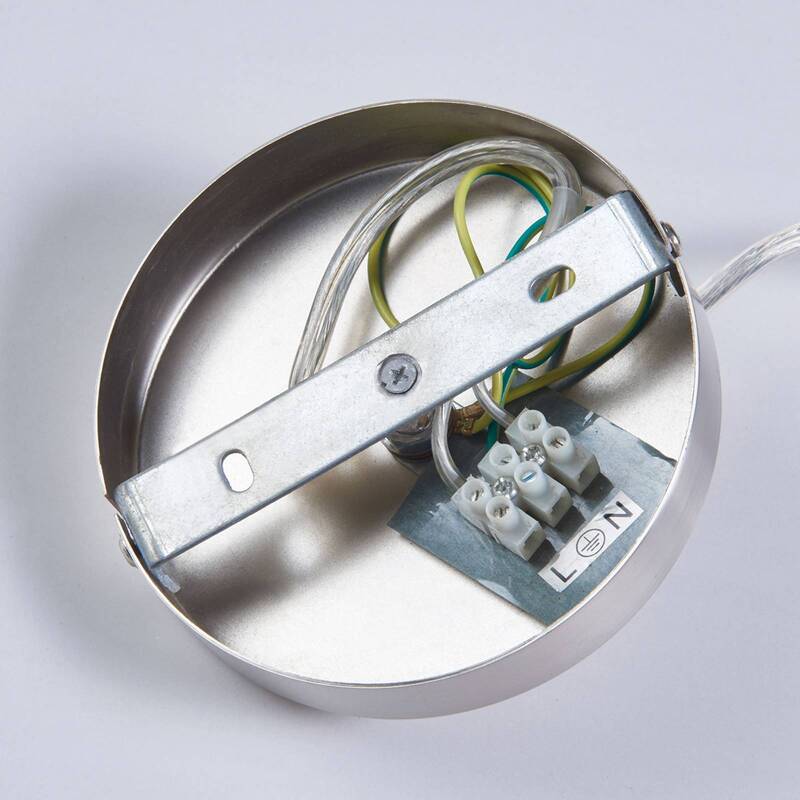 Lindby Pendelleuchte Letty Hängelampe Deckenlampe Leuchte E27 Industriell nickel - 4251096524628