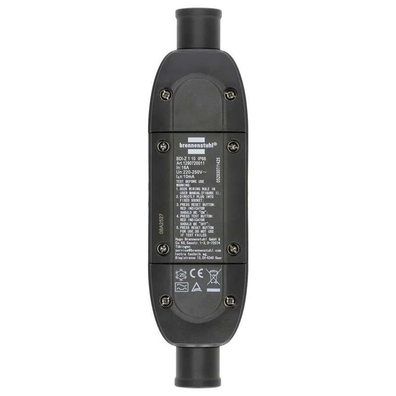 Brennenstuhl Personenschutzschalter Schutzschalter PRCD Zwischenstecker IP66 - 4007123688920