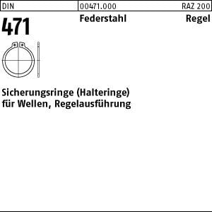 Reyher Sicherungsring DIN 471 28x1,5 Federstahl Halteringe 500 Stück Regelmaß - 4043952084519