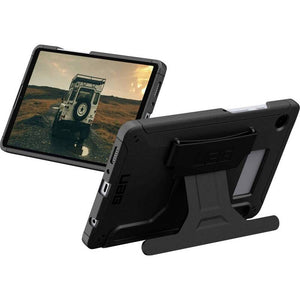 B-Ware UAG Samsung Galaxy Tab A11 Case Scout with Handstrap & Kickstand  Rugged Military Grade Dropproof Protective Cover  Black