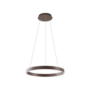 B-Ware Lucande Hängeleuchte Yonam LED Pendelleuchte dimmbar braun 1-flg. CCT 60cm