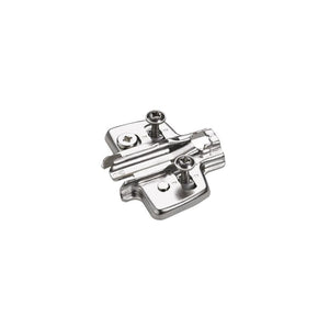 B-Ware Hettich Kreuzplatte vernickelt Lochreihe 37x32mm Spezialschrauben 40 STÜCK