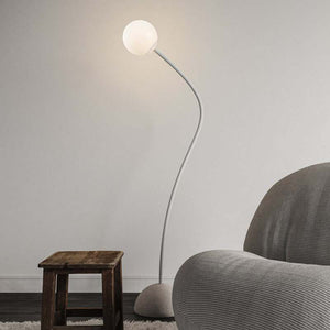 B-Ware Karman Stehleuchte Moony LED Lampe höhenverstellbar weiß Ø15cm 145cm hoch