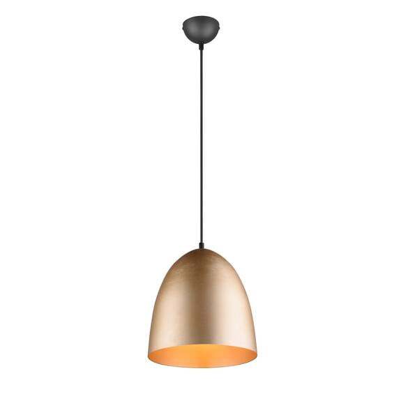 Reality Leuchten Hängeleuchte Tilda Hängelampe Lampe einflammig messing Ø 25 cm - 4017807522280